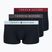 Boxer da uomo Tommy Hilfiger Trunk WB 3 pairs dark ash/brzy blue/rouge