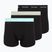 Boxer da uomo Calvin Klein 0000U2662G Trunk 3 pairs black in plume wb/black in misty sag