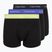 Boxer da uomo Calvin Klein 0000U2662G Trunk 3 pairs black in green bloom wb/black in da