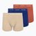 Boxer da uomo Calvin Klein 0000U2662G Trunk 3 pairs sodalite blue/redwood/white pepper