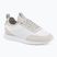 Scarpe da uomo Calvin Klein YM0YM01414 Retro Runner Sock Laceup Mix mat bright white/light grey
