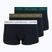 Boxer da uomo Tommy Hilfiger Trunk WB 3 pack nb//white/orna green/utility olive