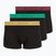 Boxer da uomo Tommy Hilfiger Trunk Metallic gold/burgundy/green
