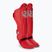 Protezioni per tibia e piede rosse Top King Pro Semi Leather