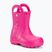 Crocs Handle Rain Boot Bambini rosa confetto wellingtons