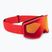 Maschera da sci per bambini Atomic Four Jr Flash red/red flash