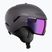 Casco da sci Atomic Savor GT Visor Stereo iron ore/purple stereo