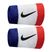 Polsini Nike Swoosh Doublewide 2 pezzi bianco.