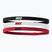 Fasce elastiche Nike 2.0 3 pezzi nero/bianco/university red