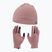 Set cappello + guanti Nike Fleece donna rosso stardust/rosso stardust/argento