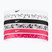 Fasce Nike stampate 6 pezzi bianco/rosa/ nero