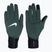 Guanti da corsa Nike Pacer Midweight RG da donna verde vintage/nero/argento