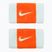 Polsini Nike Swoosh Doublewide 2 pezzi blu ghiacciaio/arancio sicurezza/blu ghiacciaio