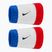 Fasce da polso Nike Swoosh Classic Doublewide Wristbands 2 pz Game Royal/University Red/Black