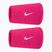Fasce da polso Nike Swoosh Classic Doublewide Wristbands 2 pezzi vivid pink/white