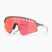 Occhiali da sole Oakley Sutro Lite Sweep argento opaco/blu colorshift/prizm trail torch