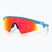 Occhiali da sole Oakley Resistor Sweep per bambini blu cielo lucido/rubino Prizm