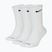 Calzini Nike Everyday Plus Cushioned 3 paia white/black
