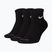 Calzini Nike Everyday Plus Cushioned Ankle 3 paia black/white