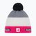 Berretto invernale Eisbar Star Pompon SA pink melange/white/grey