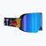 Red Bull SPECT Soar opaco blu scuro/grigio/blu ghiaccio a specchio/blu ghiaccio occhiali da sci da neve