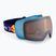 Occhiali da sci Red Bull SPECT Chute blu/viola con specchio blu/neve nuvolosa