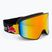 Occhiali da sci Red Bull SPECT Rush nero/rosso neve - arancio con specchio rosso