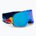 Occhiali da sci Red Bull SPECT Soar Photo blu scuro/blu chiaro con cromatura blu x