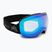 Occhiali da sci Red Bull SPECT Bent Photo nero/azzurro con cromatura blu x