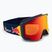 Maschera Red Bull SPECT Jibb matt blue/orange with red mirror
