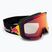 Maschera da sci Red Bull SPECT Jibb Photo matt black/brown with red chrom x