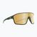 Occhiali da sole Red Bull SPECT Daft matt metallic olive/ brown with gold mirror