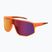 Occhiali da sole Red Bull SPECT Dash matt clear neon-orange/smoke with red-purple mirr