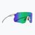 Occhiali da sole Red Bull SPECT Ruffy IB matt metallic light grey/green with green mirror