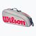 Wilson Junior 3 Pack borsa da tennis per bambini grigio WR8023901001
