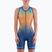 Body da triathlon da donna Synergy Pro Sleeveless Racerback Trisuit orange wave