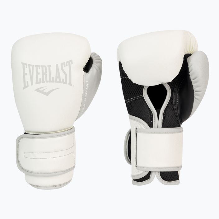 Everlast Powerlock Pu guantoni da boxe uomo bianco EV2200 3