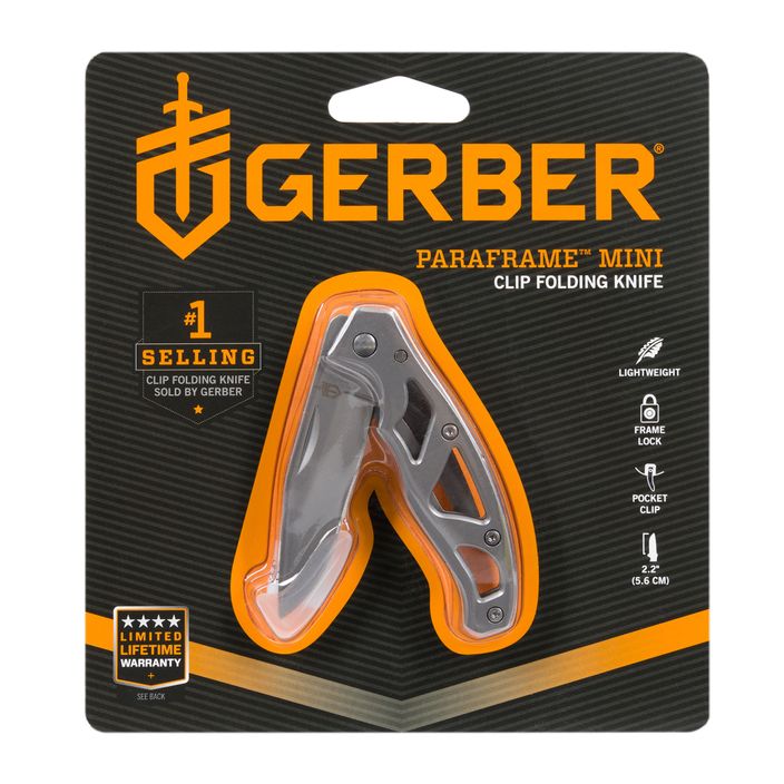 Gerber Paraframe Mini Folder Fine Edge coltello da trekking argento 2