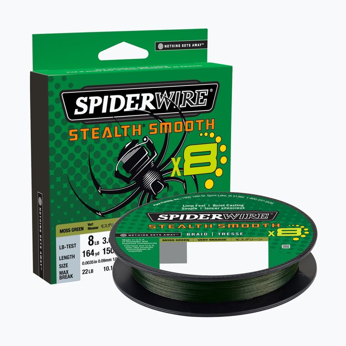 SpiderWire Stealth 8 treccia da spinning 150 m verde muschio 2