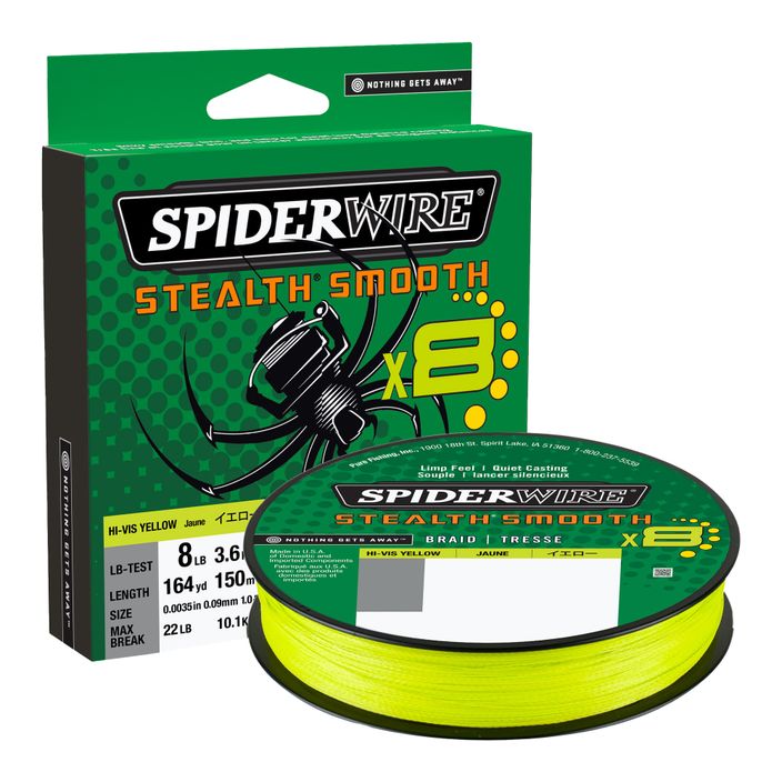 SpiderWire Stealth 8 treccia da spinning 300 m giallo hi-vis 2