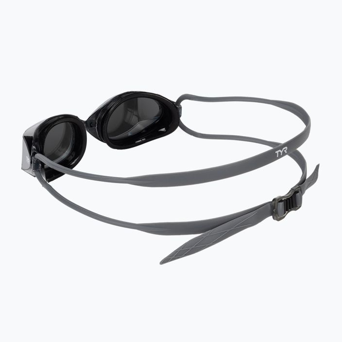 Occhiali da nuoto TYR Tracer-X Racing Mirrored argento/nero 4