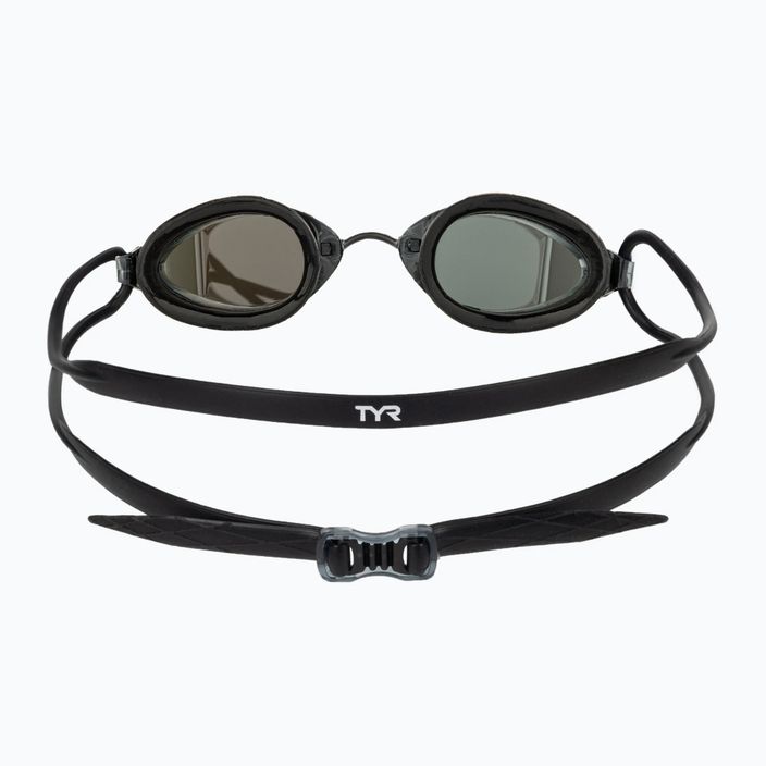 Occhiali da nuoto TYR Tracer-X Racing Nano Mirrored argento/nero 5