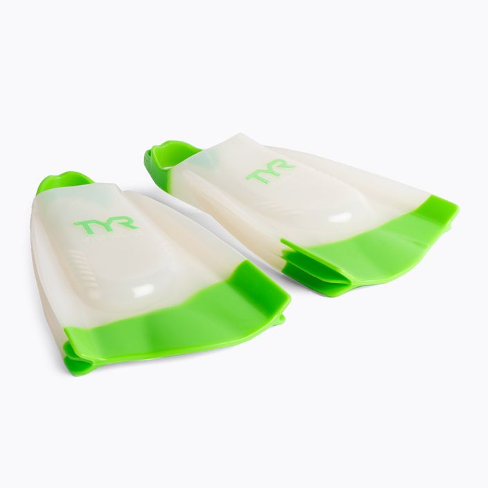 Pinne da nuoto TYR Hydroblade bianco/verde
