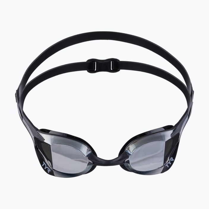 Occhiali da nuoto TYR Tracer-X Elite Mirrored argento/nero 2