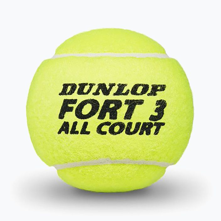 Palline da tennis Dunlop Fort All Court TS 4 pezzi giallo 601316 3