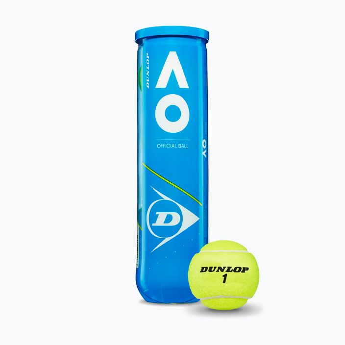 Palline da tennis Dunlop Australian Open 4 pezzi giallo 601355