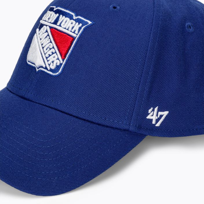 Cappello da baseball 47 Brands NHL New York Rangers MVP royal blue 4