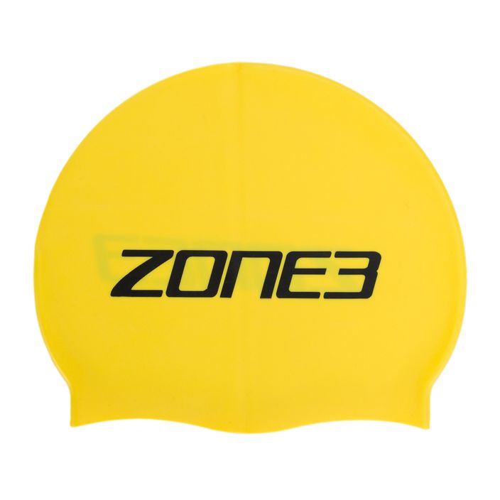 ZONE3 SA18SCAP cuffia da nuoto alta visibilità giallo 2