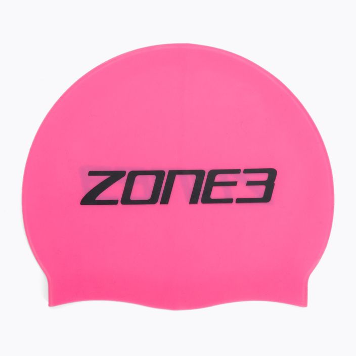 ZONE3 SA18SCAP berretto da bagno rosa ad alta visibilità