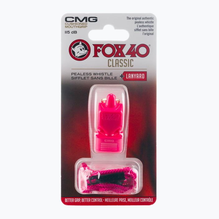 Fox 40 Classic CMG Fischietto di sicurezza rosa 2